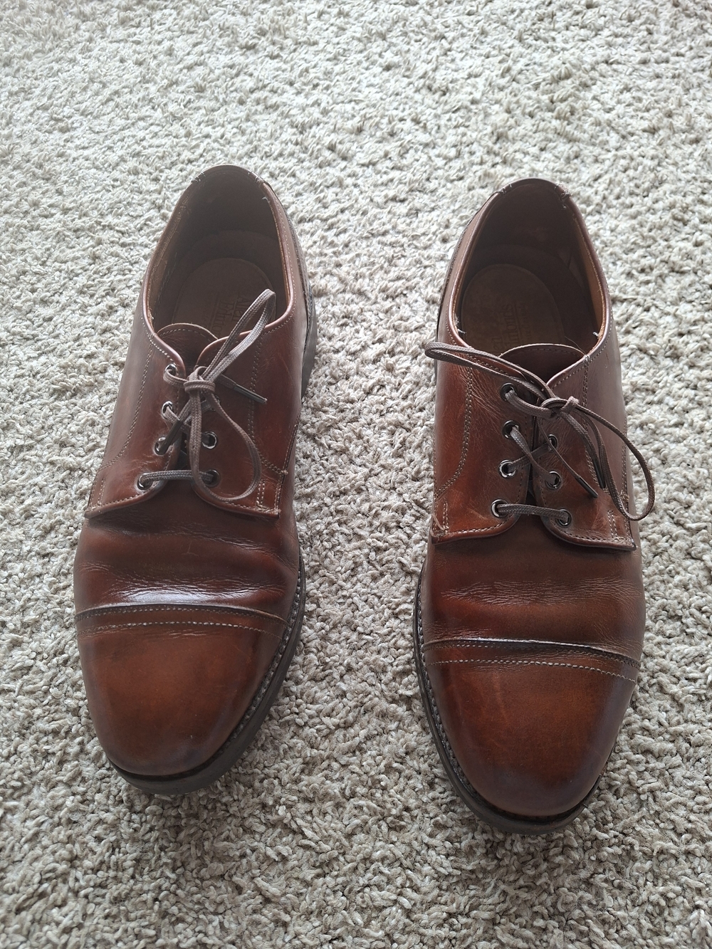 ALLEN EDMONDS Men’s Brown Dress Shoes Leather Made in USA Size 9.5